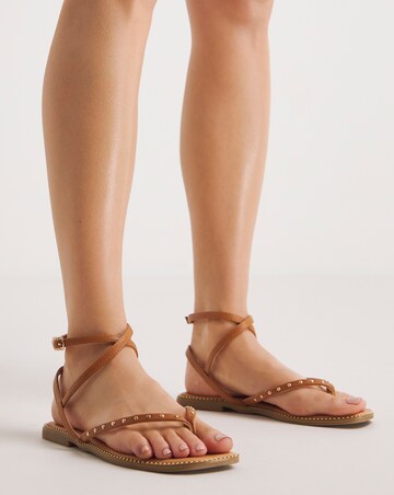 Stassie Studded Gladiator Sandal - Extra Wide Fit (EEE)