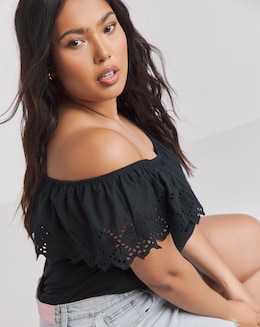 Joe Browns Brodierie Frill Jersey Tee