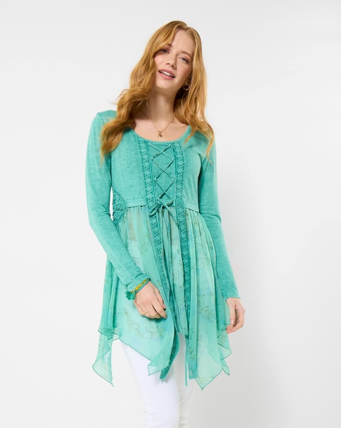 Joe Browns Lace Up Tunic Top