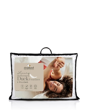 Downland Softened Duck Feather Pair of Pillows