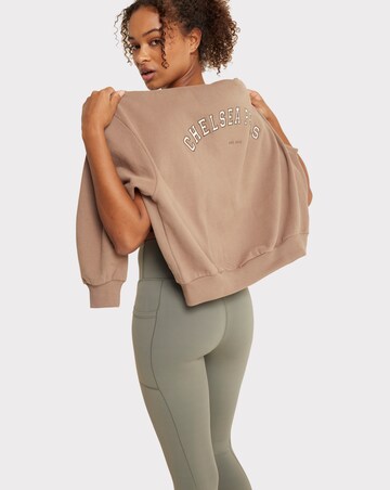 Chelsea Peers Branded Oversized Long Sleeve Sweatshirt