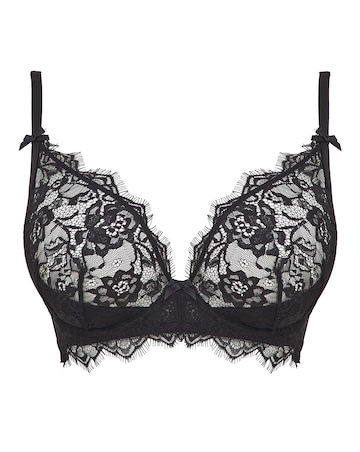 Figleaves Pulse Lace Underwired Plunge Bra B-G