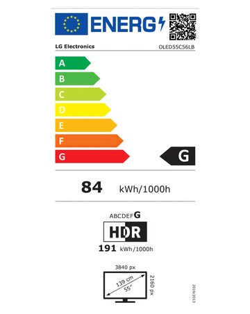 LG OLED55C56LB 55in OLED evo AI 4K Smart TV