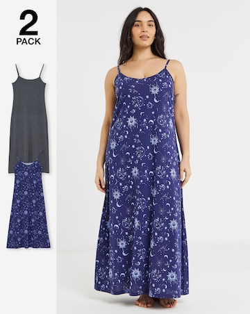 Pretty Secrets (2 Pack) Value Celestial Maxi Nighties