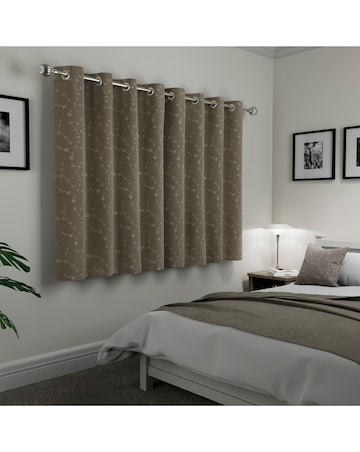 Tivoli Thermal Blackout Embroidered Eyelet Curtains