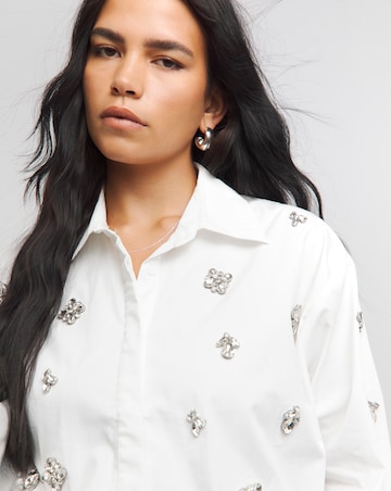 Embellished Oversized Shirt