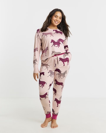Chelsea Peers Jersey Crew Neck Pyjama Set