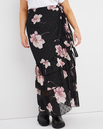 Joanna Hope Floral Wrap Skirt