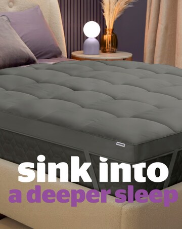 Silentnight Deep Sleep Ultimate 10cm Mattress Topper - Charcoal