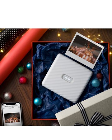 Fujifilm Instax Link Wide Printer with 40 Shot Film Pack - Ash White