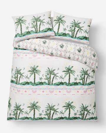 Ariana Palm Cotton Blend Duvet Cover Set