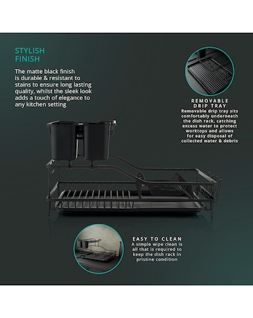 Swan Stealth 15 Plate Dish Rack