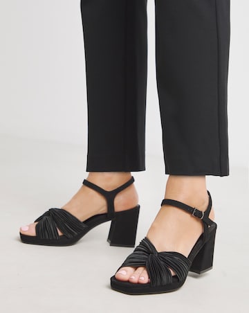 Citrus Crossover Detail Heeled Sandals Wide E Fit