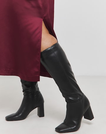 Berry Satin Midi T-Shirt Dress