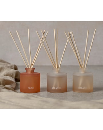 Serenity 'Tranquil' 50ml Diffusers Set of 3 - Flow, Balance and Breathe