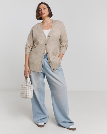 Oatmeal Boyfriend Cardigan