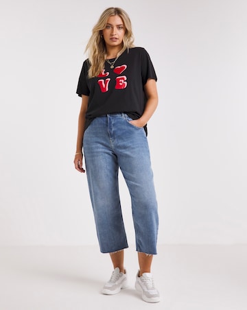 Black Love Slogan Tee