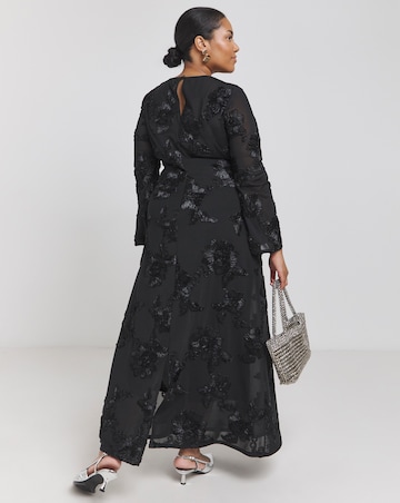 Joanna Hope MAGISCULPT Textured Mesh Column Dress