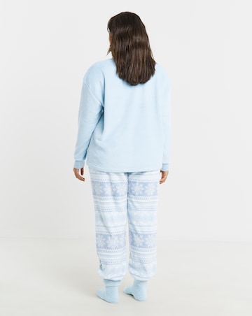 Pretty Secrets Christmas Giftable Fleece Pyjama Set & Fluffy Socks