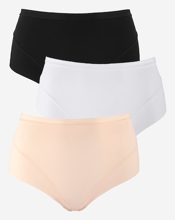 MAGISCULPT Light Control 3 Pack Tummy Shaper Knickers Black/Blush/White