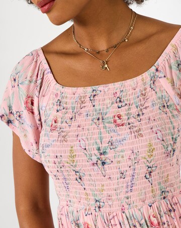 Joe Browns Beautiful Butterfly Print Crinkle Dress