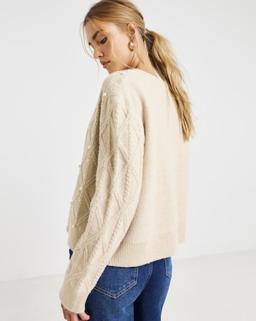 Joanna Hope Embellished Cardigan