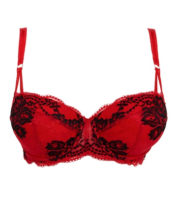 Figleaves Intense Balcony Bra B-F - Red