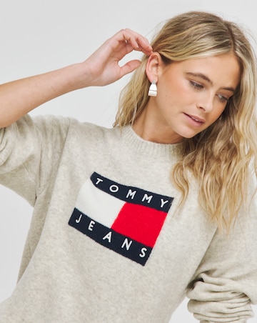 Tommy Jeans Melange Flag Sweater Dress