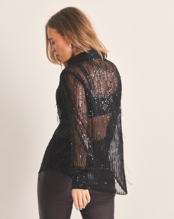 Fringe Sequin Shirt