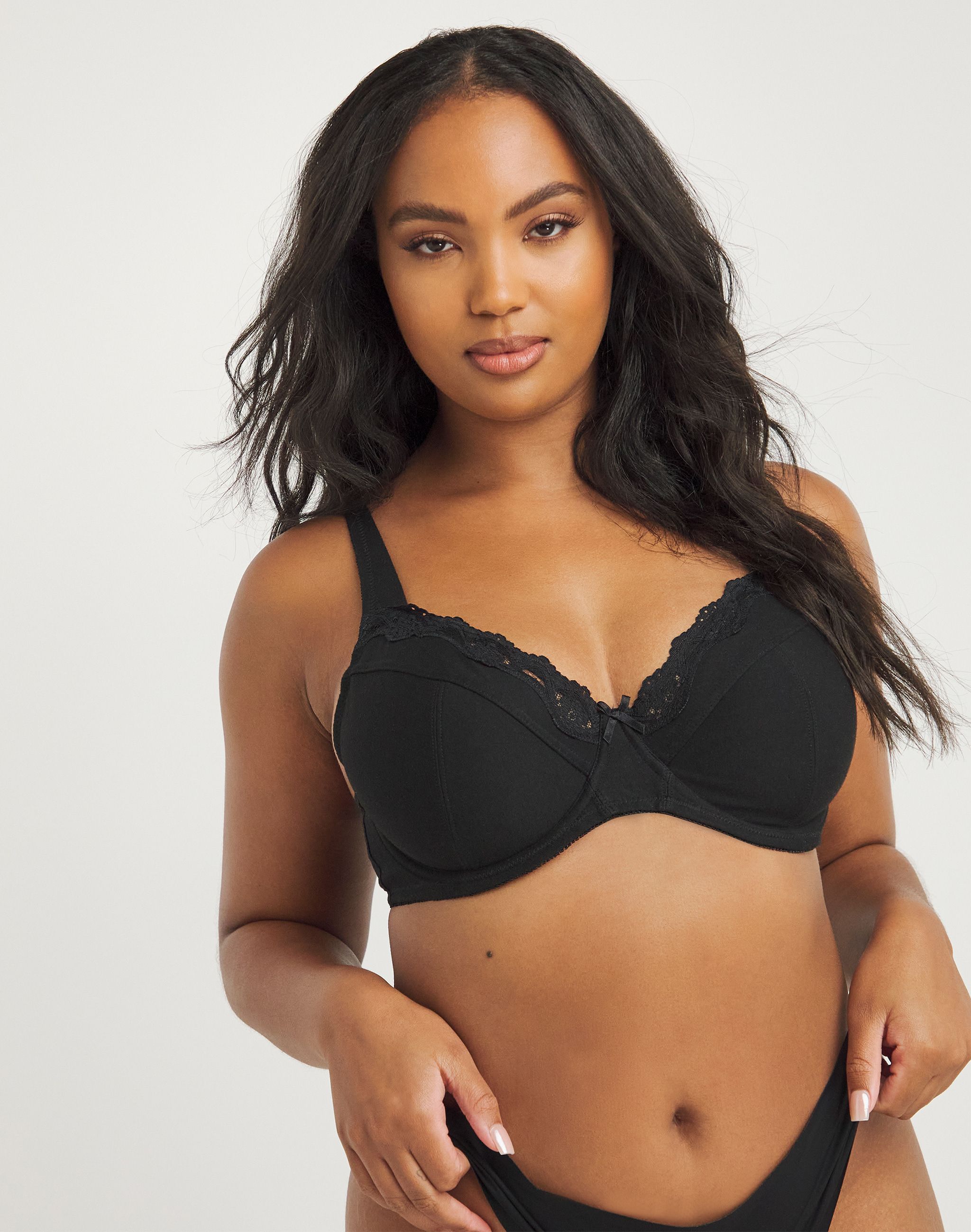 View of cups on bra