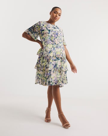 Joanna Hope Printed Tiered Dress