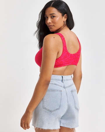 Mix And Match Non Wired Reversible High Apex Bikini Top