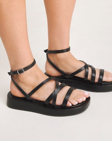 Phoebe Strappy Flatform Sandals Wide E Fit Simply Comfort