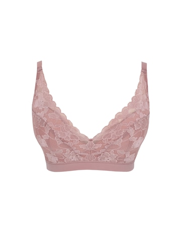 Panache Amour Non Wired  Rose Pink Soft Padded Lace Bra