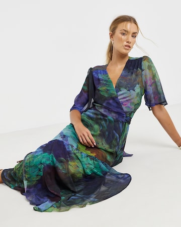 Hope & Ivy Jacqueline Wrap Maxi Dress