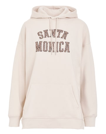 Simply Be Ecru Santa Monica Graphic Hoodie