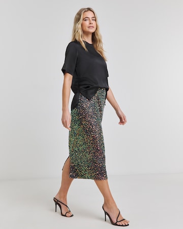 Joanna Hope Multi Sequin Midi Skirt