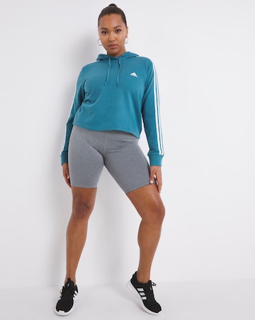 adidas 3 Stripe Crop Hoody
