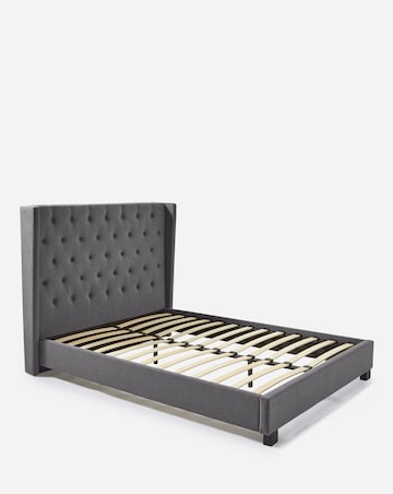 Allegra Winged Fabric Bedframe
