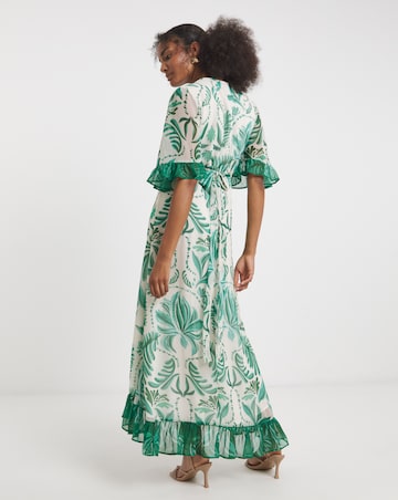 Hope & Ivy Clarissa Wrap Maxi Dress