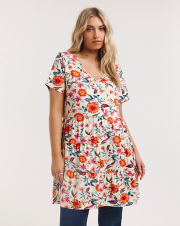 Joe Browns Jersey Happy Days Floral Tunic | Simply Be