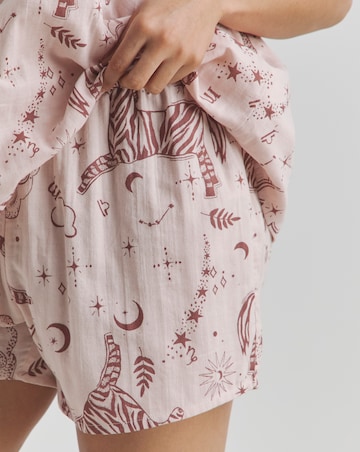 Celestial Soft Cotton Muslin Pyjama Shortie Set
