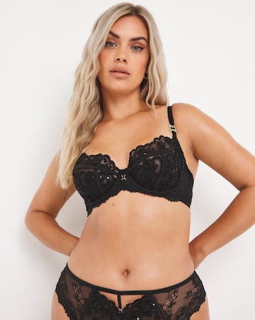 Ann Summers Icon DD+ Non Pad Plunge Wired Bra