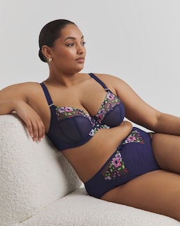 Elomi Himari High Leg Knicker Midnight