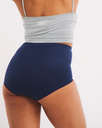 Sloggi (6 Pack) Basic Maxi Cotton Knickers Navy Mix