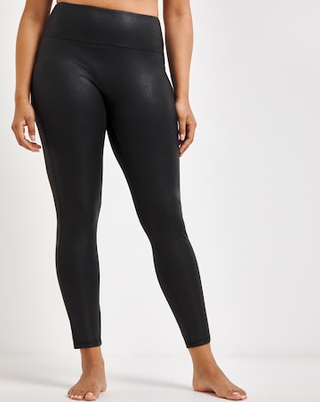 MAGIC Bodyfashion Leather Look Leggings Black