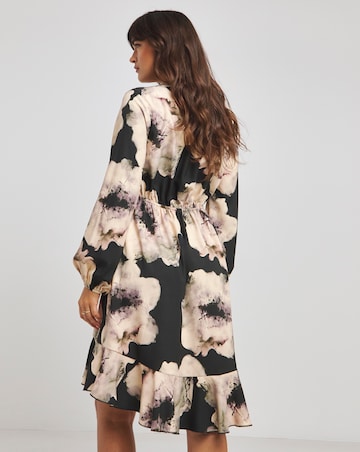 Flounce London Printed Woven Crepe Maxi Dress