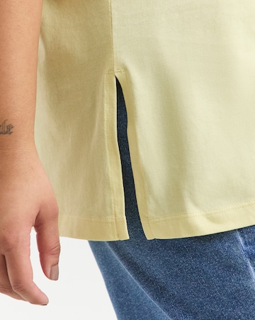 Simply Be Blue, Yellow & White 3 Pack Pure Cotton Boyfriend Tees