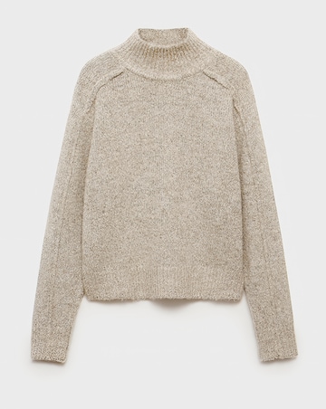 Mango Creme High Neck Sweater