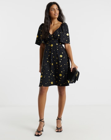 Twisted Wunder Cordella Gold Mini Dress